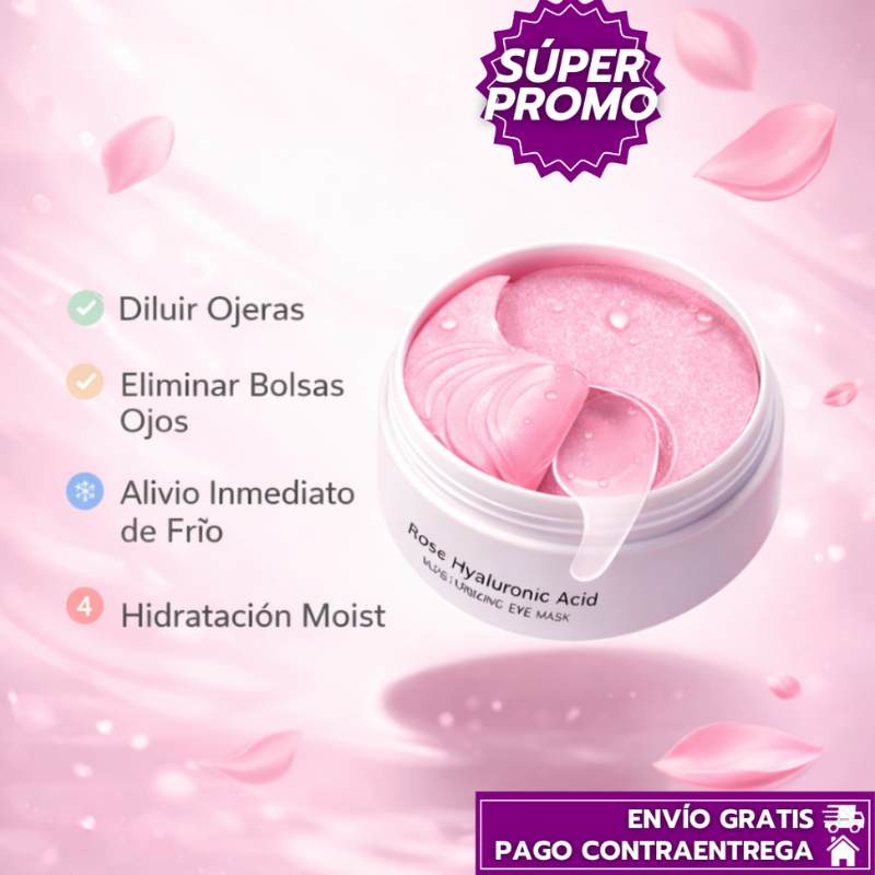 Oferta Especial 2x1 Rose Hyaluronic™: Hidratación y Frescura para Ojos Cansados
